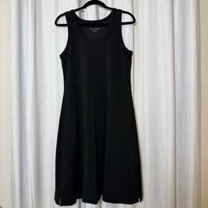 Soft Surroundings Black Tank Dress Sleeveless Pockets Knit Petite Medium